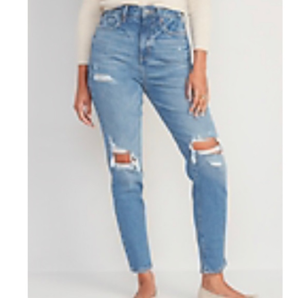 Distressed Straight Jeans NWT - Picture 5 of 5